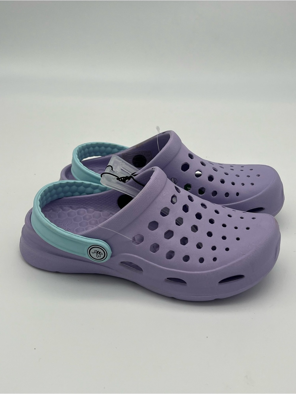 NWT Joybees Kids Size 3 Active Slip On Clog Girls Shoes Purple Blue Sandals - Picture 2 of 6